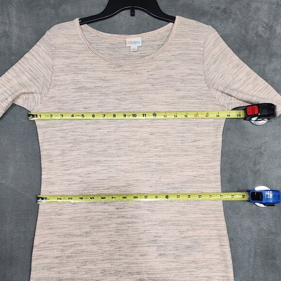 Lularoe Julia Knit Dress Scoop Neck Soft Heathered Pink Size Large - Picture 9 of 9
